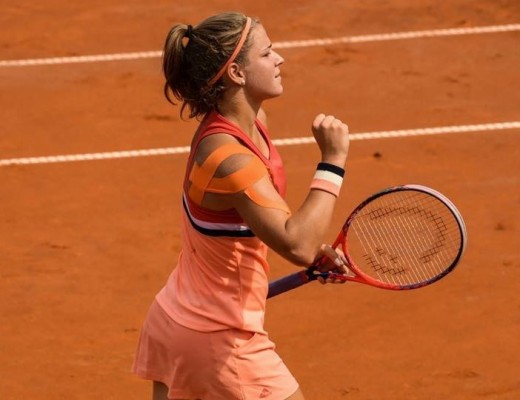 Karolína Muchová ve čtvrtek porazila Barboru Krejčíkovou (Foto: I. ČLTK Praha / Martin Sidorják)