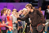 Wilander, Noah, Kvitová, Schmiedlová, Cash a Bahrami zabávali Bratislavu na Tennis Champions