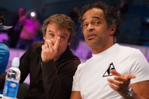 Wilander, Noah, Kvitová, Schmiedlová, Cash a Bahrami zabávali Bratislavu na Tennis Champions