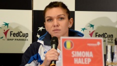 Simona Halepová před zápasem s Českem <br>(Foto: Profimedia.cz)