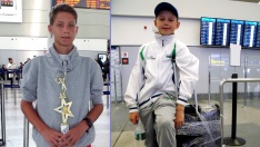 Jaroslav Šmédek (vlevo) si z Floridy přivezl krásnou trofej, jeho mladší kolega Vojtěch Petr zase moře zážitků (Foto: Tennis Arena / Jiří Endler)